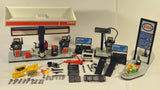 Vintage 1981 Playmobile Esso Gas Service Station Incomplete Set (French Version)