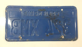Vintage 1969 to 1980 California Blue with Yellow Letters Vehicle License Plate Tag 324 XMB