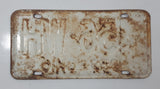 1959 Ohio Red Letters On White Metal Vehicle License Plate Tag 456 WH