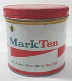 Vintage Mark Ten Full Flavour Virginia Fine Cut Cigarette Tobacco Tin Metal Can