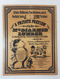 Vintage McDiarmid Lumber & Building Materials Store 8 1/2" x 11" Wood Print Invitation Card