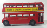 Harrods London Bus London Transport No. 61051 Red Double Decker Bus Die Cast Toy Car Vehicle