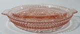 Vintage Pink Depression Glass Two Compartment Candy Dish