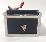 Rare 1983 Vandor Marilyn Monroe Sitting On A Black Piano 7 1/4" Tall Ceramic Pen Holder