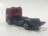 2019 Matchbox MBX Service MBX Flatbed King Dark Red Die Cast Toy Car Vehicle Missing Bed