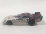 2000 McDonald's Hot Wheels Del Worsham Funny Car Current Maroon and White Die Cast Toy Race Car Vehicle
