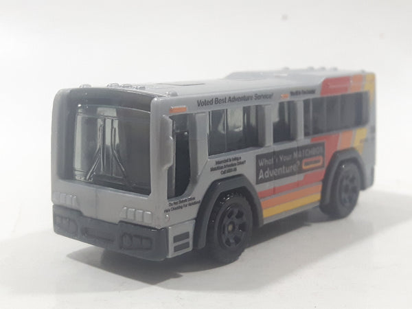 2019 Matchbox MBX Service Crew City Bus Grey Die Cast Toy Car Vehicle
