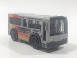 2019 Matchbox MBX Service Crew City Bus Grey Die Cast Toy Car Vehicle