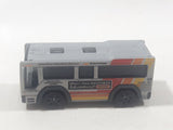 2019 Matchbox MBX Service Crew City Bus Grey Die Cast Toy Car Vehicle