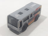 2019 Matchbox MBX Service Crew City Bus Grey Die Cast Toy Car Vehicle