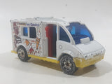 2002 Matchbox Kids' Cars of the Year Ice Cream Truck White Die Cast Toy Car Vehicle with Opening Door