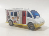 2002 Matchbox Kids' Cars of the Year Ice Cream Truck White Die Cast Toy Car Vehicle with Opening Door