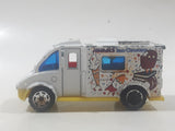 2002 Matchbox Kids' Cars of the Year Ice Cream Truck White Die Cast Toy Car Vehicle with Opening Door