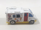 2002 Matchbox Kids' Cars of the Year Ice Cream Truck White Die Cast Toy Car Vehicle with Opening Door