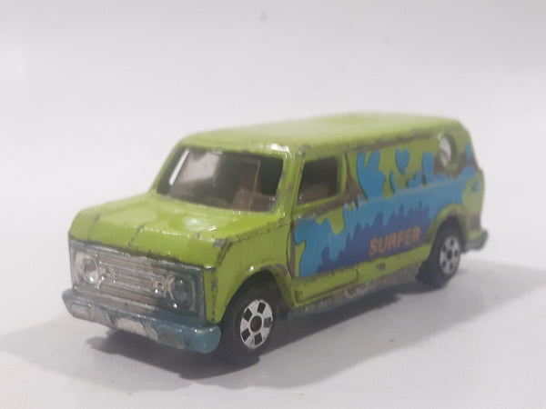 Vintage Soma Super Wheel Bedford Van Surfer Lime Green Die Cast Toy Car Vehicle