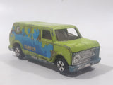 Vintage Soma Super Wheel Bedford Van Surfer Lime Green Die Cast Toy Car Vehicle