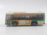 Tomy Tomica No. 28 Isuzu Erga Bus White Green Orange 1/135 Scale Die Cast Toy Car Vehicle