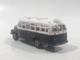 Tomica No. 6 Isuzu Bonnet Bus Police Department Prisoner Transport Black and White 1/110 Scale Die Cast Toy Car Vehicle