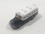 Tomica No. 6 Isuzu Bonnet Bus Police Department Prisoner Transport Black and White 1/110 Scale Die Cast Toy Car Vehicle