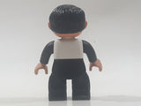 Lego Duplo Prisoner Inmate 92116 Black and White Striped 2 1/2" Tall Toy Figure 47394