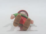 2005 Geobra Playmobil Santa's Workshop Advent Calendar Elf in Green and Red 2 3/8" Tall Toy Figure