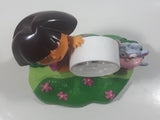 2003 ThinkTek Vicaom Nickelodeon Dora The Explorer Dora and Boots Plastic Singing Alarm Clock