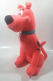 2015 Toy Factory Hanna Barbera Scooby-Doo! Fluorescent Pink Scooby 12" Tall Stuffed Toy Plush Character
