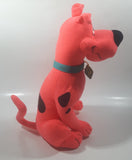 2015 Toy Factory Hanna Barbera Scooby-Doo! Fluorescent Pink Scooby 12" Tall Stuffed Toy Plush Character
