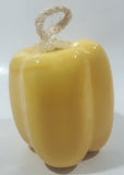 Vintage Ceramic Art Vegetable Yellow Bell Pepper 3 1/2" Tall Hanging Ornament