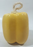 Vintage Ceramic Art Vegetable Yellow Bell Pepper 3 1/2" Tall Hanging Ornament
