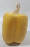 Vintage Ceramic Art Vegetable Yellow Bell Pepper 3 1/2" Tall Hanging Ornament