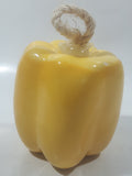 Vintage Ceramic Art Vegetable Yellow Bell Pepper 3 1/2" Tall Hanging Ornament