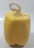 Vintage Ceramic Art Vegetable Yellow Bell Pepper 3 1/2" Tall Hanging Ornament