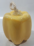 Vintage Ceramic Art Vegetable Yellow Bell Pepper 3 1/2" Tall Hanging Ornament