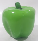 Vintage Art Glass Vegetable Green Bell Pepper 3 3/4" Tall Ornament