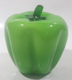 Vintage Art Glass Vegetable Green Bell Pepper 3 3/4" Tall Ornament