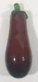 Vintage Art Glass Fruit Eggplant 7" Long Ornament