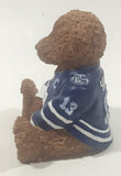 Elby Gifts NHL Power Play Captain Series Toronto Maple Leafs #13 Mats Sundin 3" Tall Resin Teddy Bear Figurine