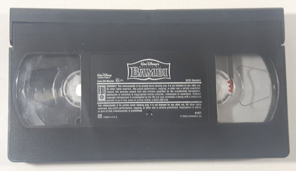 Walt Disney's Masterpiece Bambi Movie VHS Video Cassette Tape