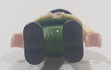 1992 Geobra Playmobil Small Black Hair Child Army Green Pants and Shirt with Beige Vest 2 1/8" Tall Toy Figure