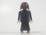 Geobra Playmobil Brown Hair Brown Robe 2 3/4" Tall Toy Figure