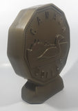 Canada Dollar Loonie Coin Shaped 9 1/2" Tall Plastic Coin Bank