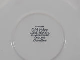 Vintage Old Foley James Kent Staffordshire England China Tone Royal Mountie 5 1/2" Porcelain Tea Cup Saucer Plate
