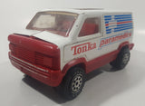 Rare Vintage Tonka Paramedics Ambulance Van White 8 1/2" Pressed Steel and Plastic Toy Car Vehicle with Opening Rear Door