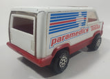 Rare Vintage Tonka Paramedics Ambulance Van White 8 1/2" Pressed Steel and Plastic Toy Car Vehicle with Opening Rear Door