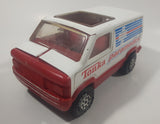 Rare Vintage Tonka Paramedics Ambulance Van White 8 1/2" Pressed Steel and Plastic Toy Car Vehicle with Opening Rear Door