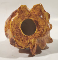 Laying Chicken Hen 5" Brown Drip Glaze Ceramic Ornament