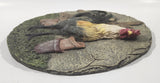 Rooster Chicken 3D 10 1/2" Heavy Resin Stepping Stone Wall Plaque