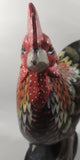 Rooster Chicken Hand Painted 13 1/2" Tall Carved Wood Sculpture