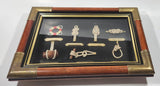 Ship Nautical Knots Wood Cased Shadow Box 10 1/4" x 14 1/4"